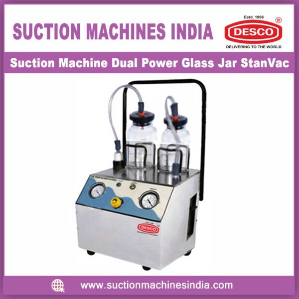 Suction Machine Dual Power-Glass-Jar-StanVac